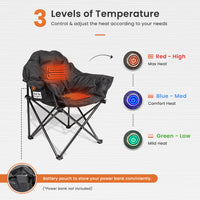Sittin' like it's hot - heated camping chair