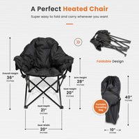Sittin' like it's hot - heated camping chair